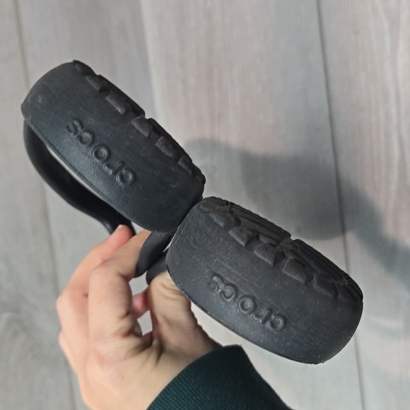 Crocs Women Iconic ComfortThong T Strap Black Flip Flop Sandals Shoes Sz 11 - Picture 5 of 11